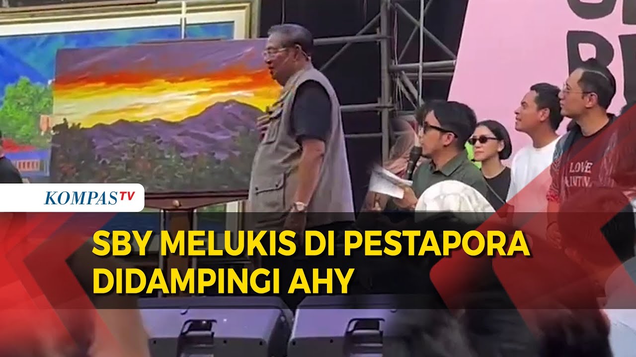 Netizen Puji SBY Melukis Bareng Pelukis Jerman: The Real Menikmati Masa Pensiun
