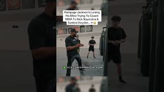 Rampage Jackson Is Losing His Mind Trying To Coach MMA…💀😭 #rampagejackson #rampage