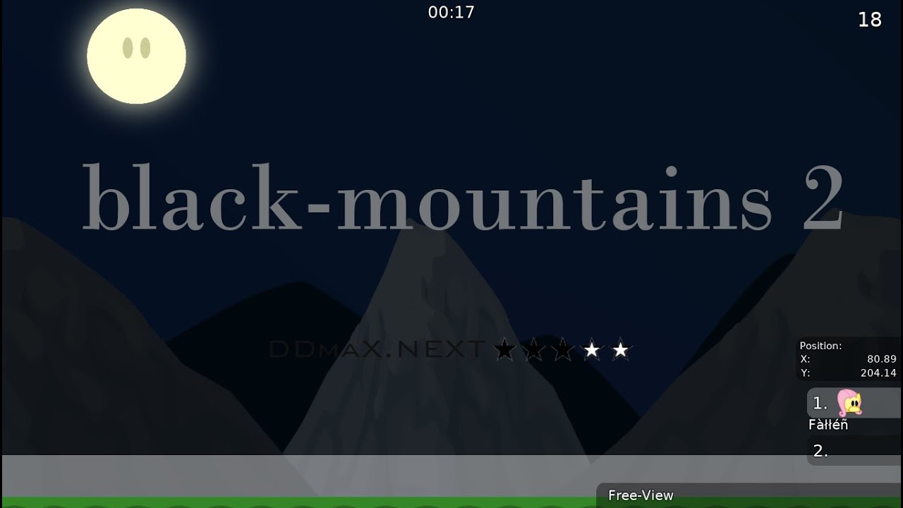 DDNet ( Teeworlds ) – Black Mountains 2 (DDmaX.Next ★★★✰✰)