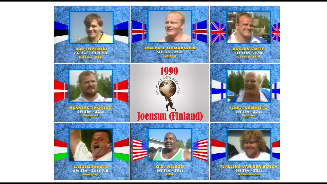 World Strongest man 1990 from Joensuu (Finland).