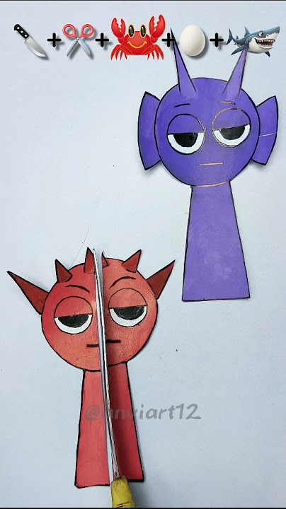 Semi Hemi 🔴🟣Sprunki Oc with emojimixing! #emoji#sprunki #incredibox#art#emojimix#emojimixing#shorts