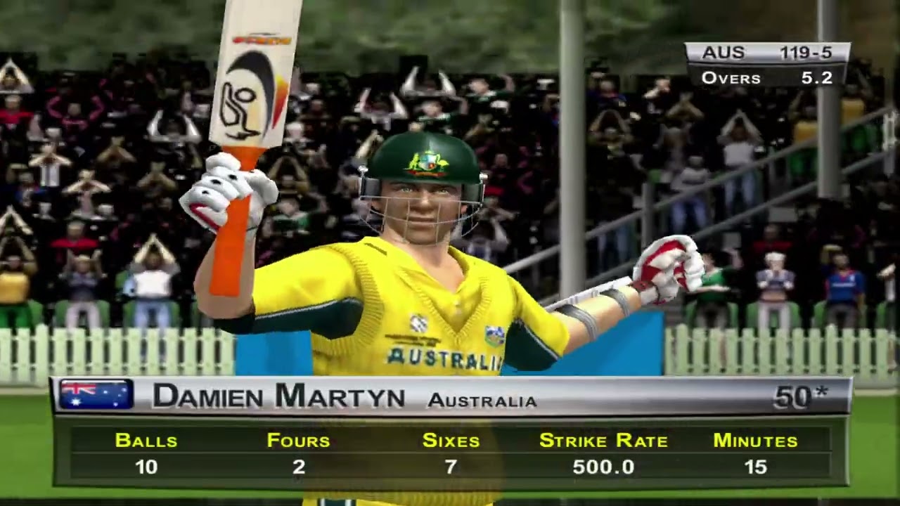 Brian Lara Cricket 2005 Gameplay -haarte haarte rehgye ! Day 23/30