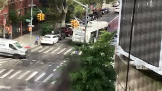 RARE: B49 bus re-routed on St Johns Place due to a J’Ouvert Parade