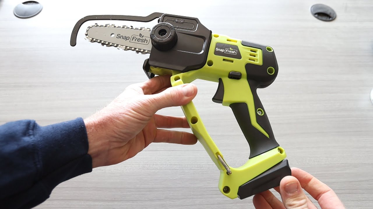 SnapFresh 20v Battery Powered Mini Chain Saw!
