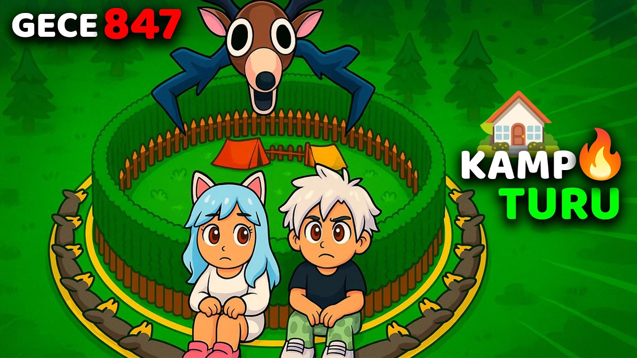 OYUNU BİTİRDİK!! DEVASA KAMP TURU 🏡 ORMANDA 847 GECE HAYATTA KALDIM 😱 ROBLOX 99 NIGHTS IN FOREST 🌲