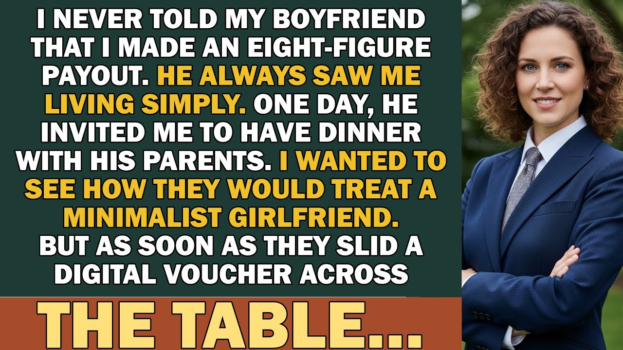 I Acted Minimalist At Dinner With My Boyfriend’s Rich Parents — The Reveal Shocked Everyone.