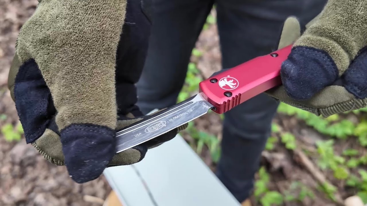 На что способен Microtech жесткое испытание реплики ножа 