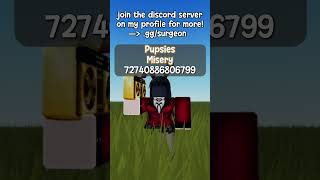 🤎| 『 Pupsies 』  “Misery” Music Id | Roblox Music Code #roblox #robloxbypassedaudios #pupsies #fyp
