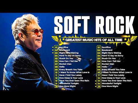 Elton John, Eric Clapton, Rod Stewart, Bee Gees, Phil Collins ✨ Soft Rock Love Songs 70s 80s 90s