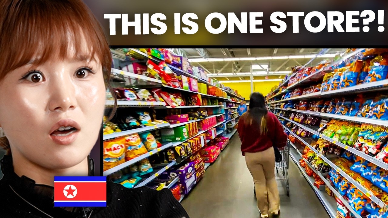 North Korean Girl's First Ever Reaction to WALMART in America
