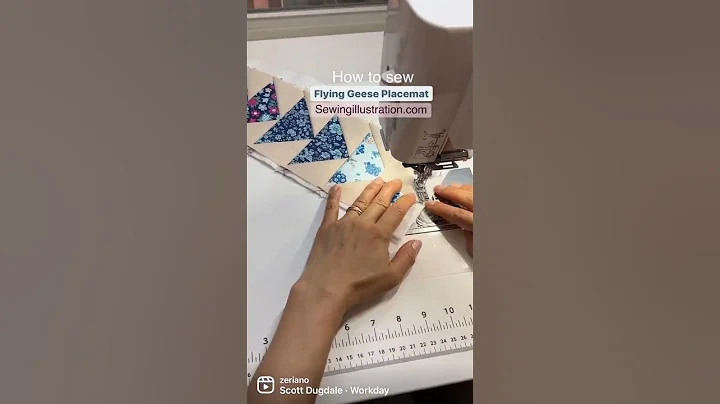 Flying Geese Placemat | Easy Quilt Block Sewing