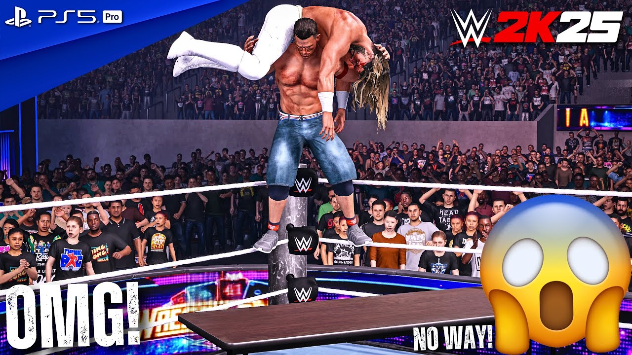 WWE 2K25 - Сет Роллинс против Джона Сины - Матч без правил на WrestleMania 41 | PS5 Pro [4K60]
