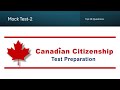 Mock Test 2 – Canadian Citizenship Test Practice 20 Questions