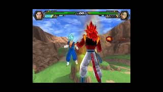 Gogeta ssj4 vs Vegito blue DBZ Budokai Tenkaichi 4 beta 13