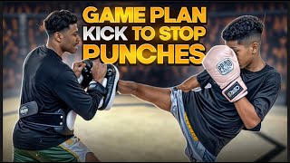 Beating the Puncher w. Muay Thai Kicks! Game Plan for all Levels!