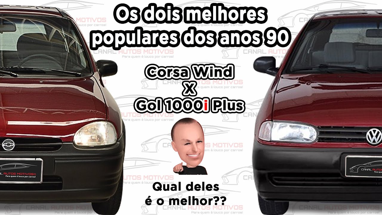 Corsa Wind vs Gol 1000i Plus - Chevrolet Corsa - VW Gol - Corsa - Gol Bola