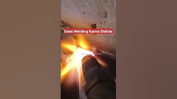 Oxygen aur LPG gas se welding karna #gas welding karna #welding karna #shortvideo #welding #shorts