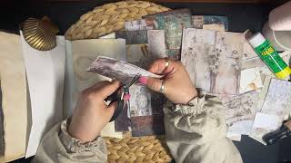 Vintage Journal 4K ASMR Junk journal #vintagejournal #alteredjournal #scrapbooking #junkjournal #취미
