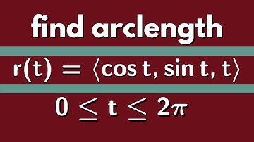 Multivariable Calculus | ArcLength Example