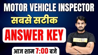 Rsmssb Mvsi Answer Key  Mvsi  Mvsi Answer Key  Mvsi Paper Solution  Motor Vehicle Si Paper