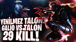 YENİ SEZONUN YENİ YENİLMEZ TALONU! | GALİO VS TALON | 29 KİLL! | League Of Legends