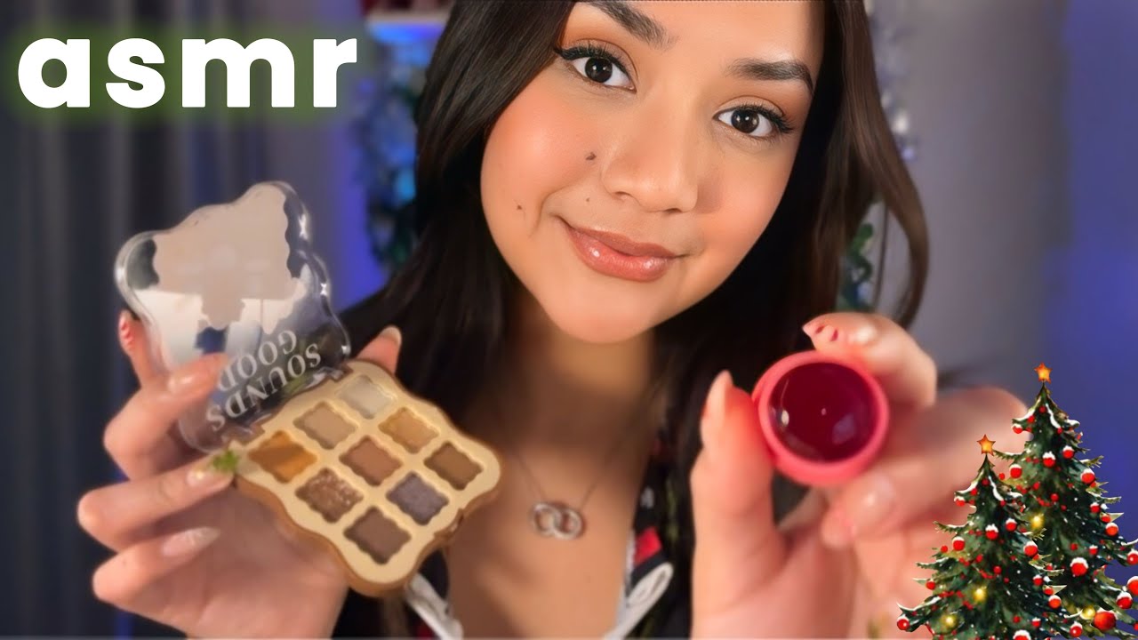 TE ALISTO PARA TU CENA NAVIDEÑA 🩷🎄 ( TE MAQUILLO ) ASMR