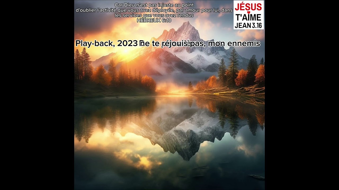 ￼ Play-back, 2023 ne te réjouis pas, mon ennemis ￼