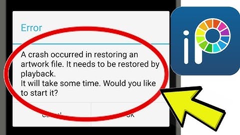 How To Fix ibisPaint X App A crash occurred in restoring an artwork file Problem Solved