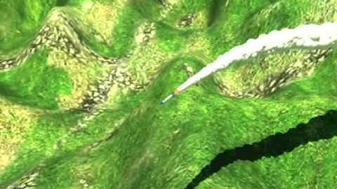Animated simulation of particle systems in 3ds max 2 rocket