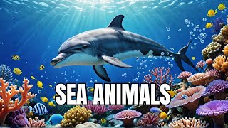 Sea Animals | Learn sea animals names in English | Kids vocabulary | English Educational Video