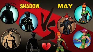 Shadow Fight 2 All Shadow Vs All May (LOVE FIGHT)