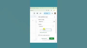 Remove drop down list in google sheets #spreadsheetmagic #googlesheets #productivity