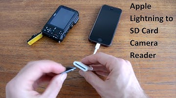 Apple SD card reader lightning photo video transfer (Demo)