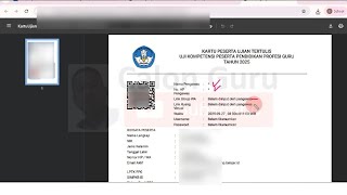 Cara Cetak Kartu Peserta Ujian UTBK UKPPPG pada Link Cetak Kartu Ujian UKPPPG 2025