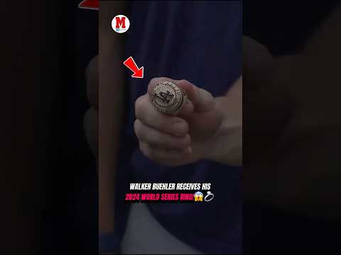 WALKER BUEHLER RECEIVES HIS 2024 WORLD SERIES RING!😱💍🏆#WalkerBuehler #Dodgers #MLB #WorldSeries