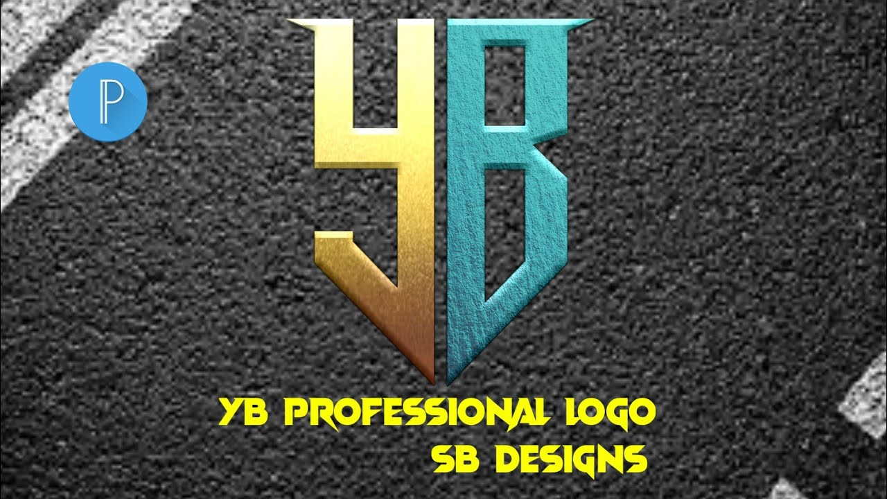 YB professional logo design how to make yb logo on pixellab in Android