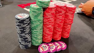 WE HIT QUADS IN A $1,000 POT AND HE BETS INTO US!!! | Poker Vlog 151 screenshot 3