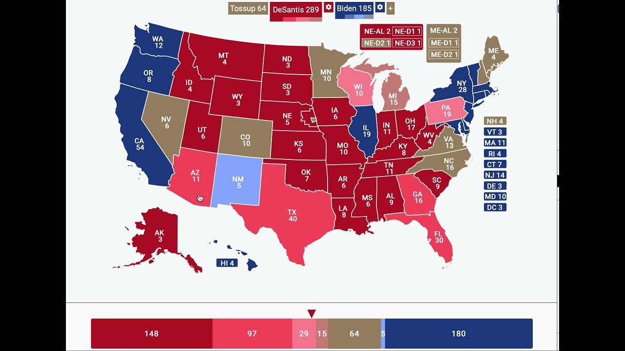 2024 PRESIDENTIAL ELECTION PREDICTION (DESANTIS VS BIDEN) YouTube