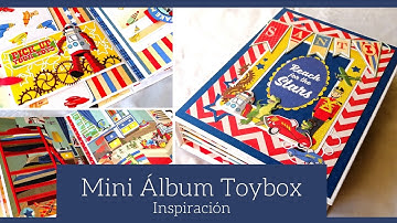 MINI ALBUM TOYBOX PARA SANTI (CON SATWA) - INSPIRACION | LLUNA NOVA SCRAP