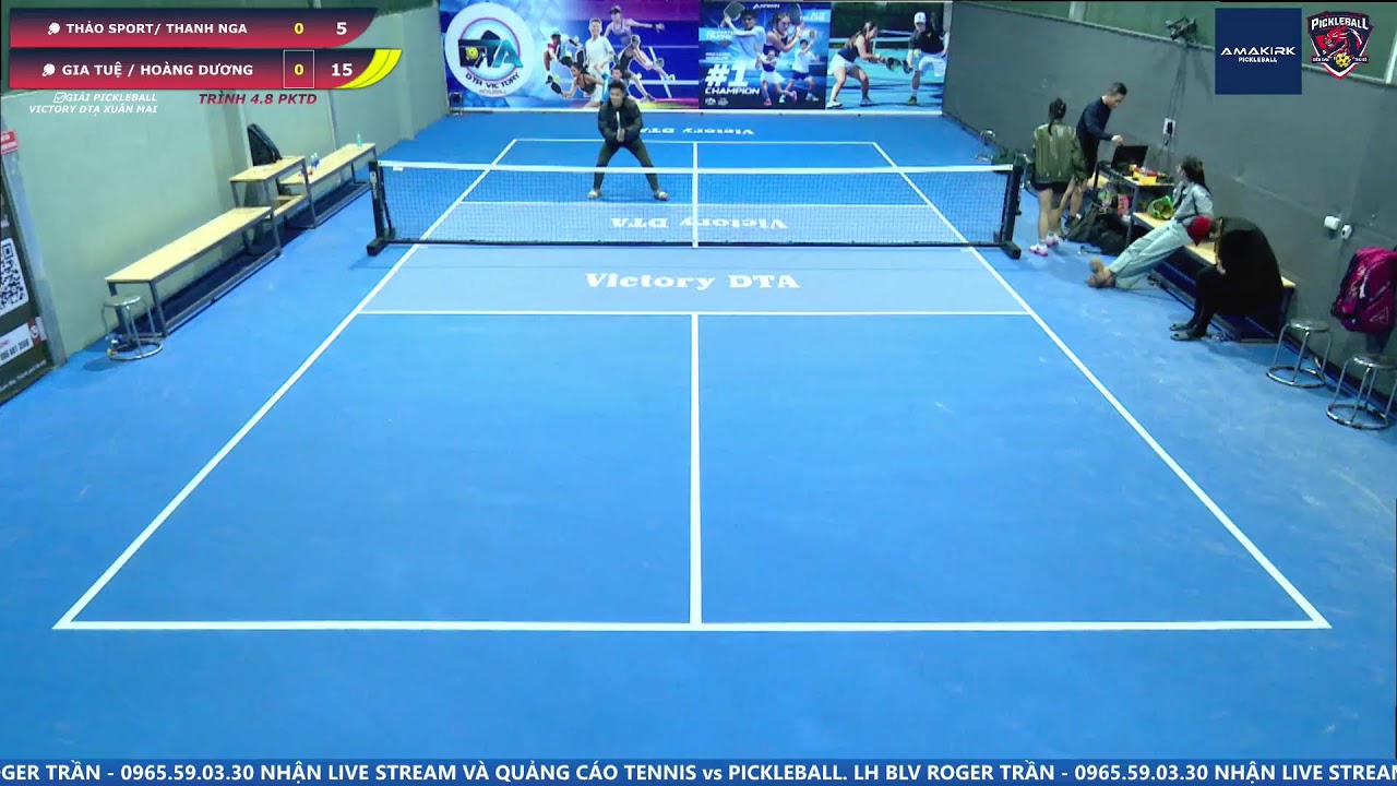 🎤BLV. ROGER TRẦN - 0965.59.03.30✅GIẢI PICKLEBALL VICTORY DTA XUÂN MAI TRANH CÚP AMAKIRK PICKLEBALL+