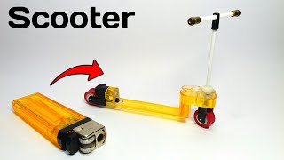 Cara Membuat Miniatur Skuter dari Korek Gas | Finger Scooter