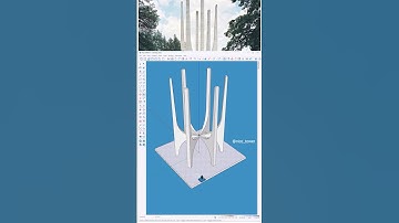 3D-monumentmodellering in SketchUp Een moderne architectonische structuur stap voor stap nagebouw...