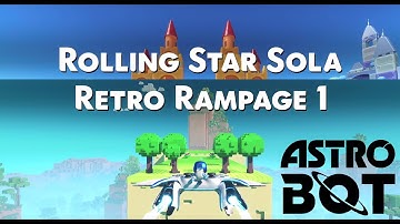 Astro Bot - Retro Rampage 1 + Rolling Star Sola (Full Gameplay) (PS5)