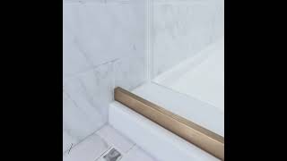 Verona AIR Bypass Sliding Tub Door Brushed Nickel Video bathtub interior interiordesign bathroom