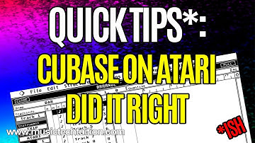 Quick Tips: Cubase on Atari Did It Right (Old man yells at cloud!)