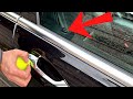 How to open a car with the tennis ball