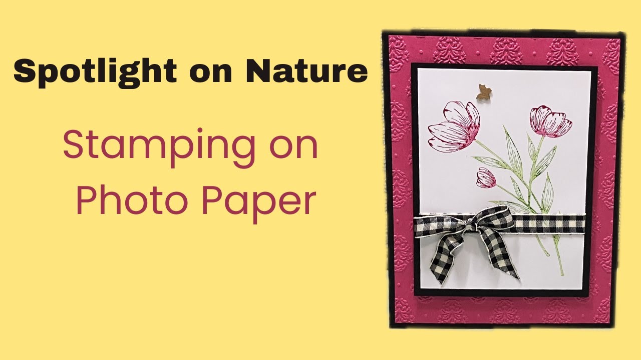 No. 391 Stampin’ Up! Spotlight on Nature Stamping on Photo Paper