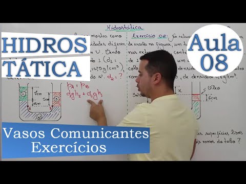 Hidrostática - Aula 08 (Exercícios - Vasos Comunicantes)