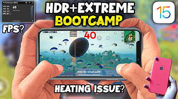 IPHONE XR iOS 15.4 BGMI/PUBG HDR+EXTREME BOOTCAMP TEST WITH FPS METER🔥| IPHONE XR HEATING ISSUE FIX