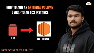 How to add an external volume (EBS) to an EC2 instance in Telugu (Beginner)